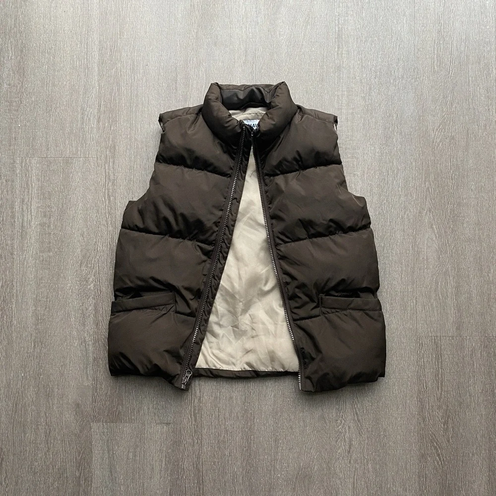 Old Navy Brown Kid's Puffer Jacket Vest Size Medium 1450